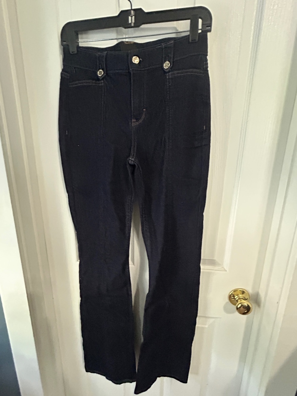 White House Black Market Dark Blue Flare Jeans